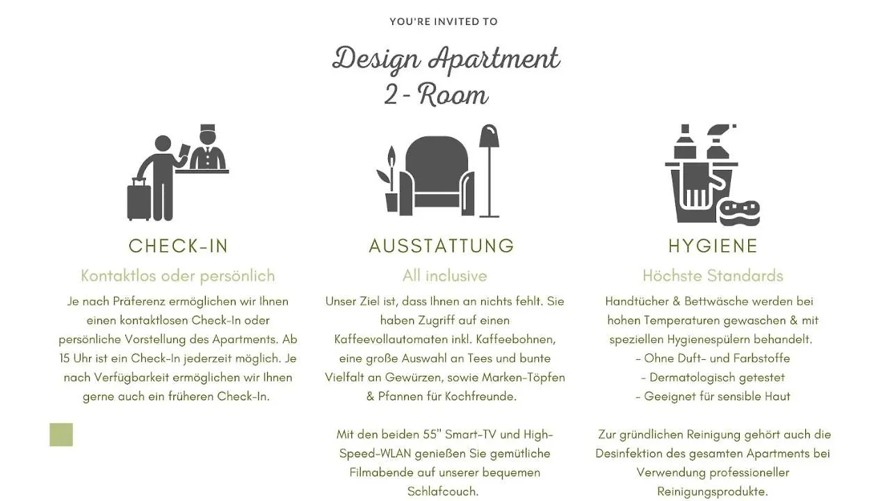 Design Apartment / 2 Room / Central / Contactless Check-In Hannover